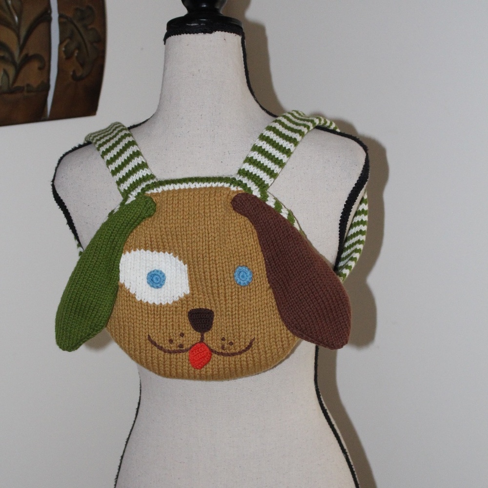 Blabla, kids crochet Dog backpack. UNISEX